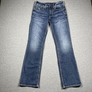 Silver Jeans Co. Jeans Womens 30x34 Blue Medium Wash Bootcut Slim